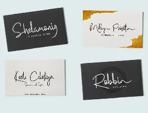 Bluelight - Signature Script font