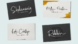 Bluelight - Signature Script font