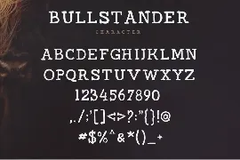 Bullstander 6 Font Set Signature Monoline