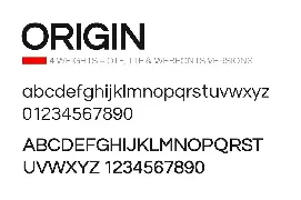 ORIGIN - Modern Sans-Serif Typeface + Web Fonts