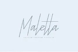 Maletta Script font