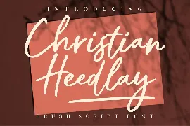 Christian Heedlay Signature font