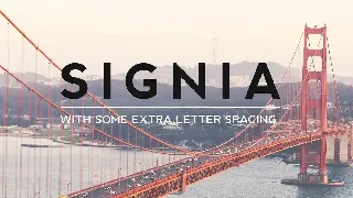 SIGNIA Pro Modern Typeface + WebFont