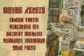 Ancient Totem - Ethnic Tribal Font