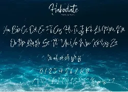 Hakodate - Handbrush Typeface font