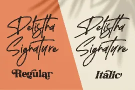 Delistha Signature Signature Script font