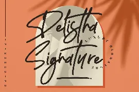 Delistha Signature Signature Script font