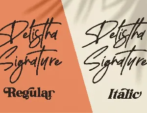 Delistha Signature Signature Script font