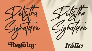 Delistha Signature Signature Script font