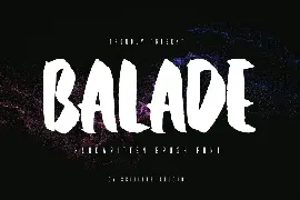 Balade - Handwritten Brush Font