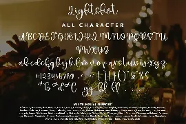 Lightshot - Christmas Display Font