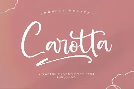 Carotta Modern Handwritten Font