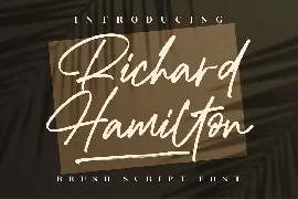 Richard Hamilton Signature font