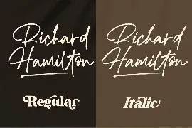 Richard Hamilton Signature font