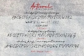 Artisoul Signature font