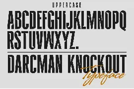 DARCMAN KNOCKOUT font