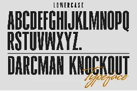 DARCMAN KNOCKOUT font