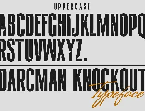 DARCMAN KNOCKOUT font