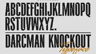 DARCMAN KNOCKOUT font