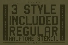 Brave Brigade - Tactical Display Font