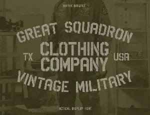 Brave Brigade - Tactical Display Font