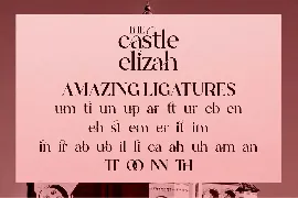 The Castle Elizah Serif Font