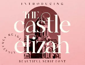 The Castle Elizah Serif Font