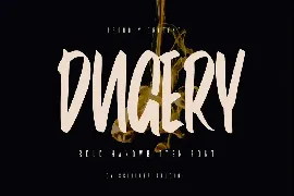 Dugery - Bold Handwritten Font