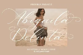 Abigaila Delinta Script Font