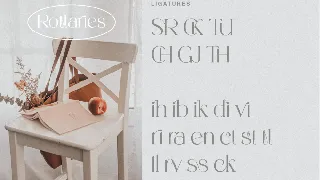 Rottaries - Modern Unique Typeface font