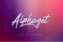 Alphaget font