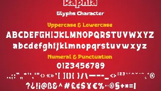 Raphia font