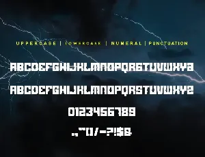 Dark Thunder font