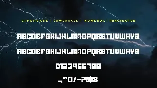 Dark Thunder font