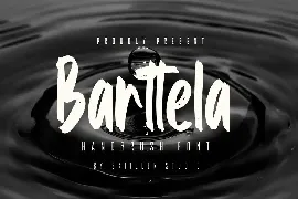 Barttela - Handbrush Font