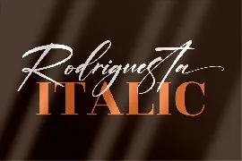 Rodriguesta Signature Font