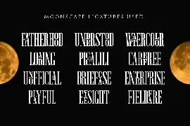 Moonscape font