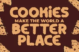 Crunchy Cookies - Bold Quirky Display Font