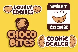 Crunchy Cookies - Bold Quirky Display Font