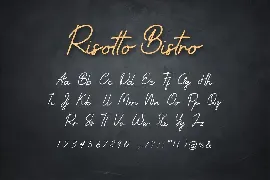 Risotto Bistro Handwritten Script font