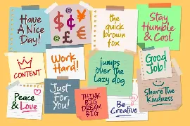 Sticky Notes font