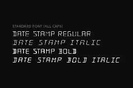 Date Stamp font