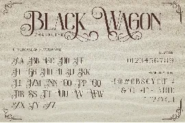 Black Wagon - Decorative Serif font