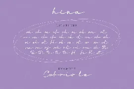 Hina font