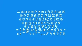 Pendora - Outline display font