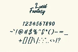 Lucid Fantasy - Script Typeface font