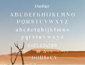 Dusther - Modern Serif Font