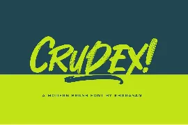 Crudex font