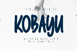 Kobayu - Monoline Sans Serif Font