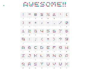 MonoPixel Awesome font